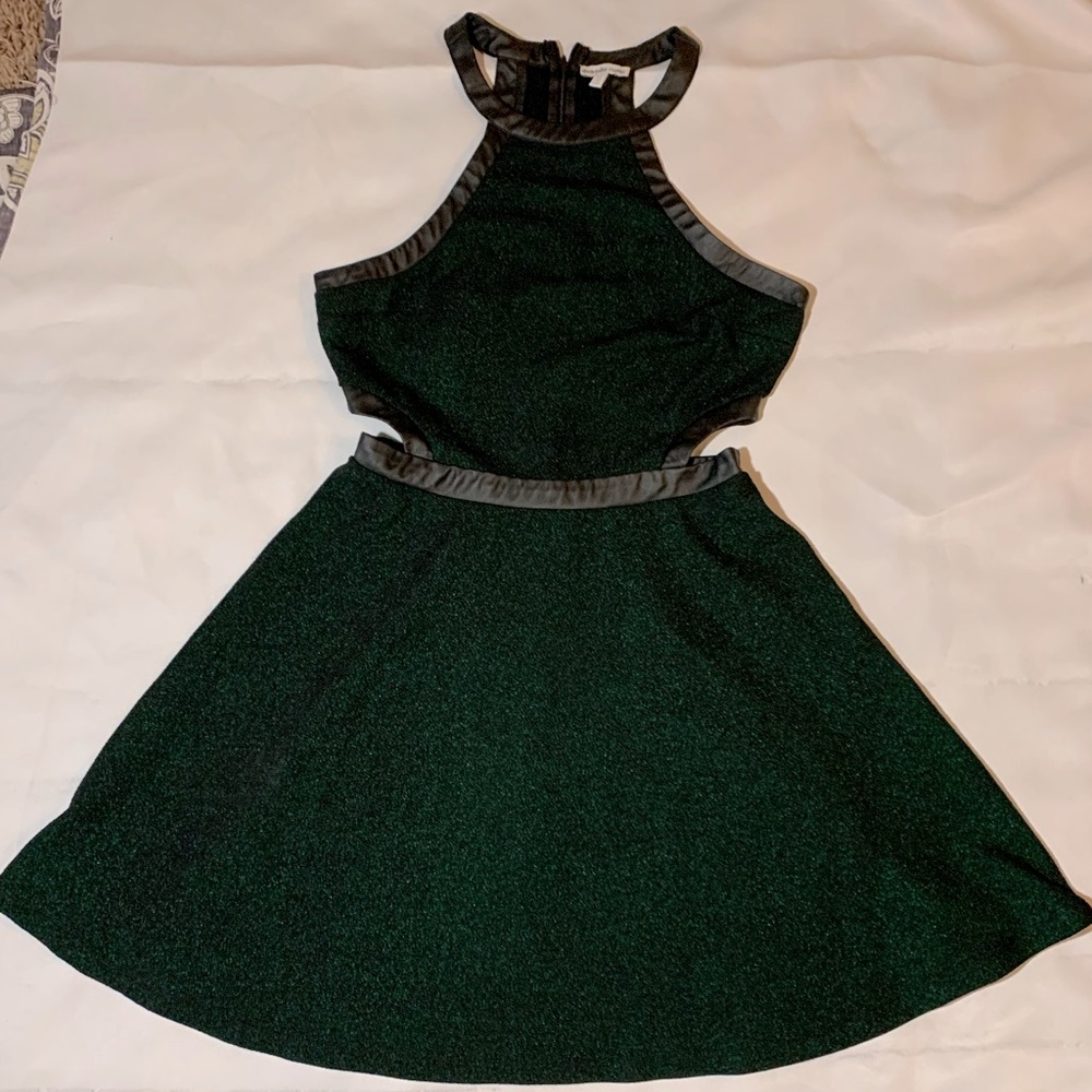 Super Stylish Charlotte Russe Green cut out dress